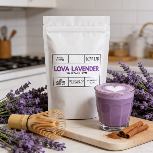 LOVA LAVENDER – Ube Lavender Latte Powder | Trending Gourmet Blend