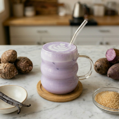 LOVA PURPLE – Ube Latte Powder | Natural Purple Yam Latte Mix (Vegan & Gluten-Free)