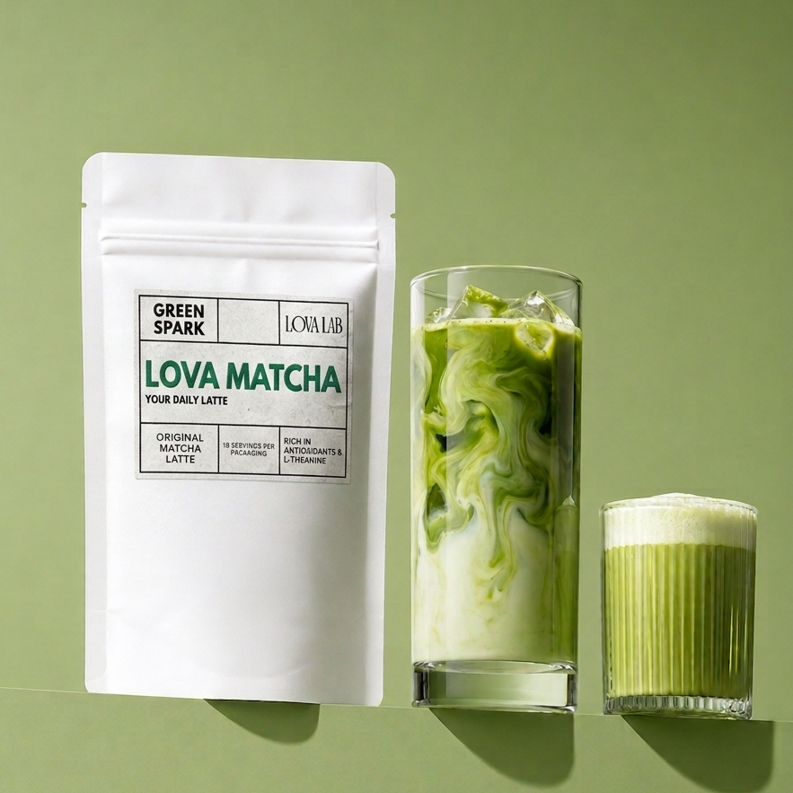 LOVA MATCHA - Matcha Latte Powder | Premium Green Tea Blend