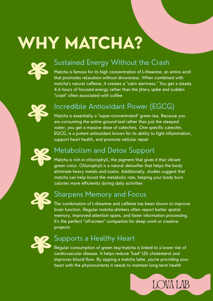 LOVA MATCHA - Matcha Latte Powder | Premium Green Tea Blend