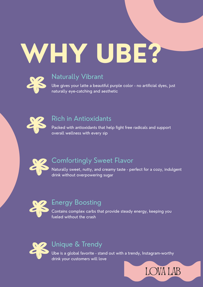 LOVA PURPLE – Ube Latte Powder | Natural Purple Yam Latte Mix (Vegan & Gluten-Free)